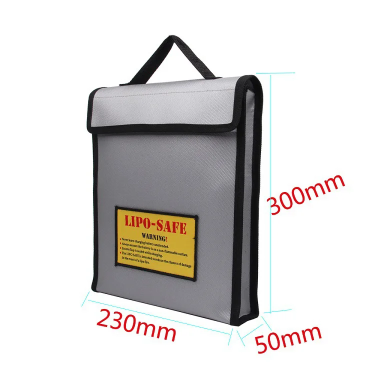 Borsa Ignifuga Per Batterie Lipo Huiguli - 22.5x18.5cm, 3 Pezzi, Per Ricarica E Trasporto Sicuro - Foto 2
