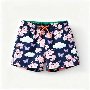 Custom UV Baby and Kids Swimwear Girls Clothing Beach Wear Swimming Trunks Included Spandex/Polyester Breathable Eco-Friendly