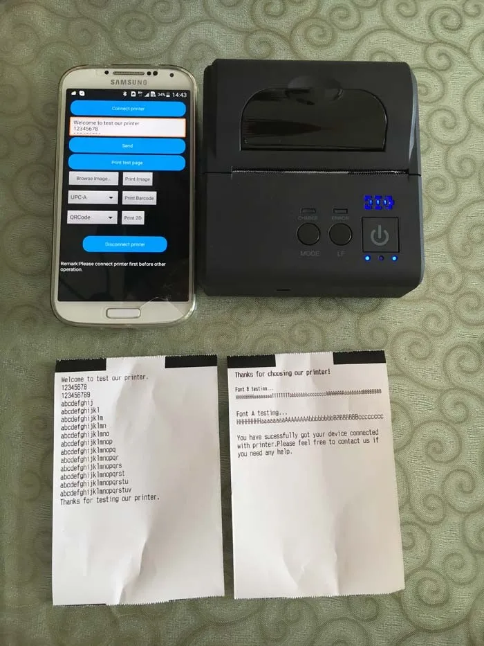 Loyverse Pos Printer 80mm Portable Android Bluetooth Mobile Thermal Receipt Printer for Restaurant