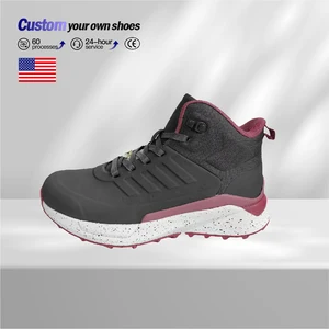 Custom High-Top Adults Hiking Boots with EVA & Rubber Insole New Fashion for Outdoor Hiking Sneakers for Winter & Summer