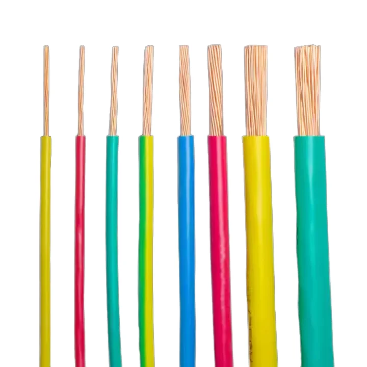 BV Cheap1.5mm Flame resistance Copper Conductor Flexible PVC Electrical Electric Building Wire Cable for House Wiring Hard core