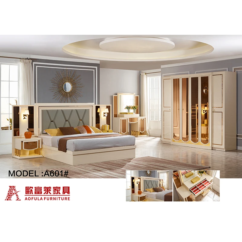 Fandi Modern King Size Bedroom Set Complete Family Luxury Master