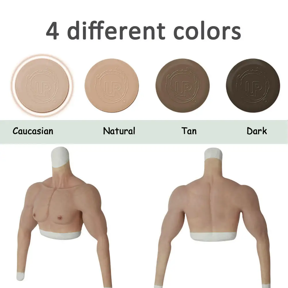 Actor Performance Muscle Enhancer Shirt Silicone Muscle Suit Artificial Musculus Pectoralis Cosplay Costume Crossdresser