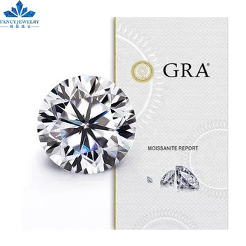 Excellent Cut moissanite diamond DEF color VVS GRA cut loose moissanites 1ct 2ct 3carat white moissanite diamond price