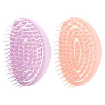 1pcs New Comfort Portable Palm Hollow Oval Shampoo Brush