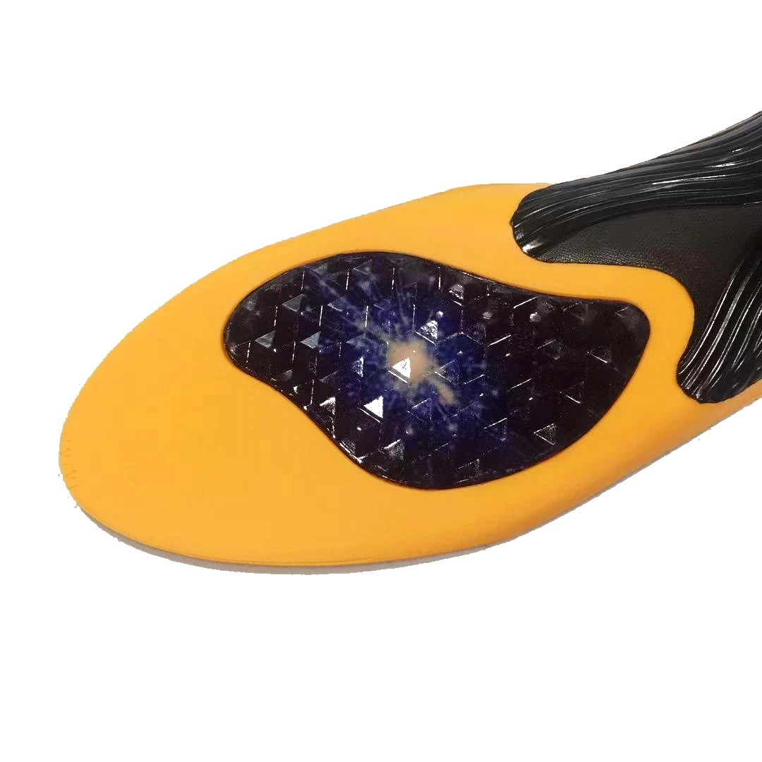 OEM  Private Custom Insoles Breathable Sweat Absorbing  PU Foot Orthotic Shoe Insert Insole