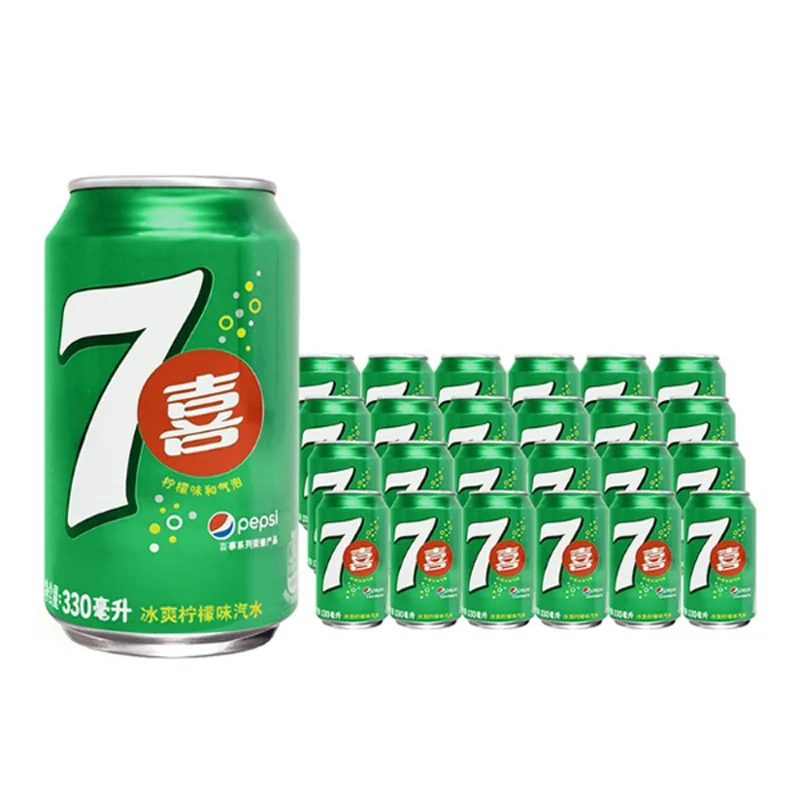 12 Cans of 7up Exotic Cocktail France Soft Drink 330ml Each -Free Shipping