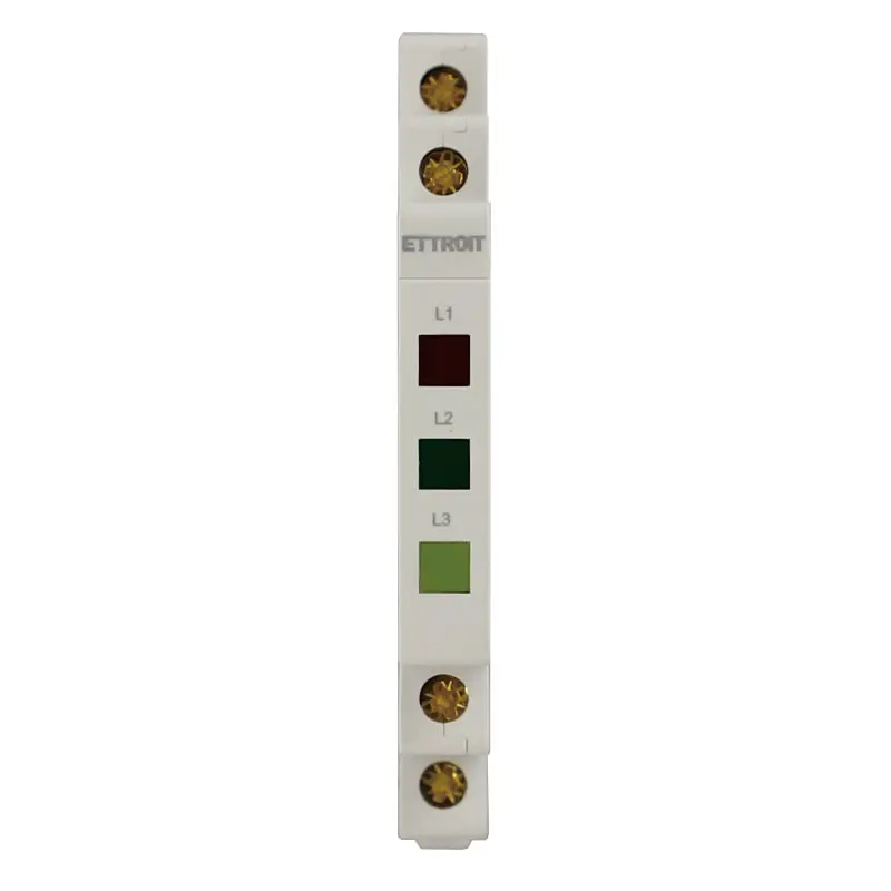 Light Module Indicator 220V Plastic Modular Indicator LED Signalling Lamp with 3 Phase L1 L2 ...