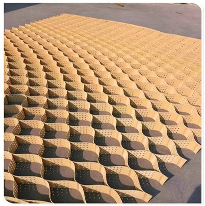 ASTM standard 200-356 HDPE yellow black textured Geocell manufacturer price Outdoor Construction Road Way Use