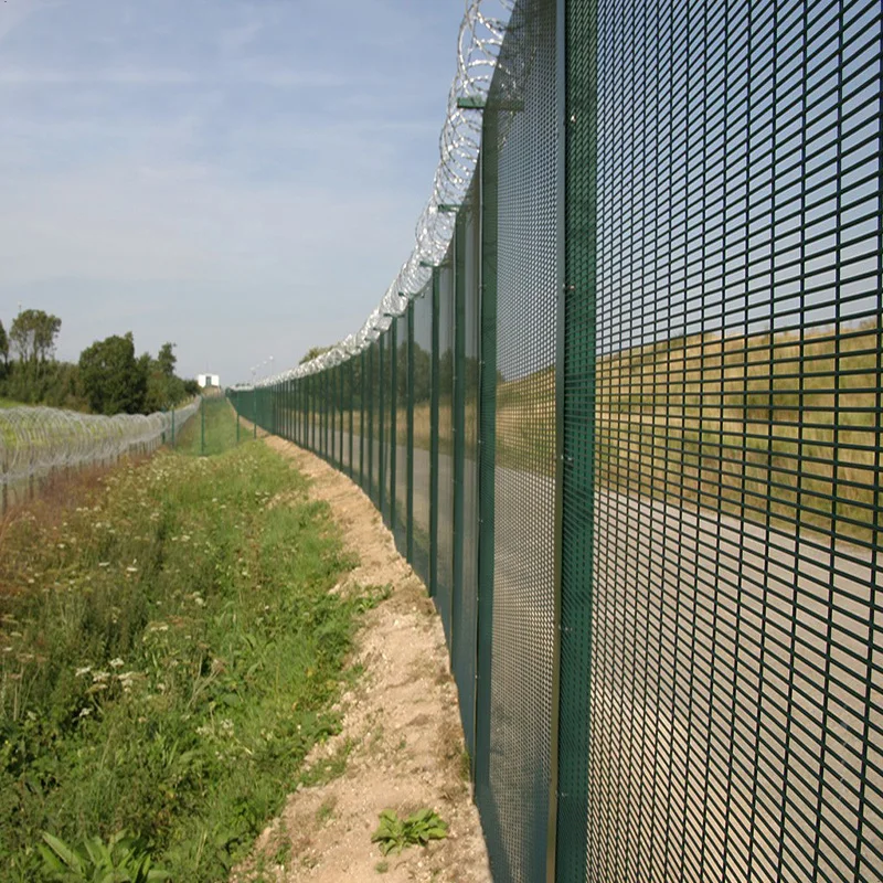 Powder Coated Clear View Fence High Security 358 Fence Panels With ...