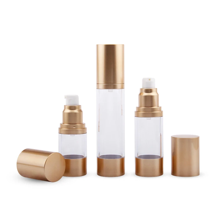 A08 15ml 30ml 50ml Double Wall Empty Luxury ABS AS PP Sunscreen Cream Serum Essential Airless Vacuum Pump Bottle