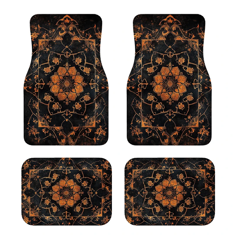 Custom Moroccan Style Rug Car Floor Mats with logo Non-slip and Easy to Clean Velvet Machine Washable Car Foot Mat
