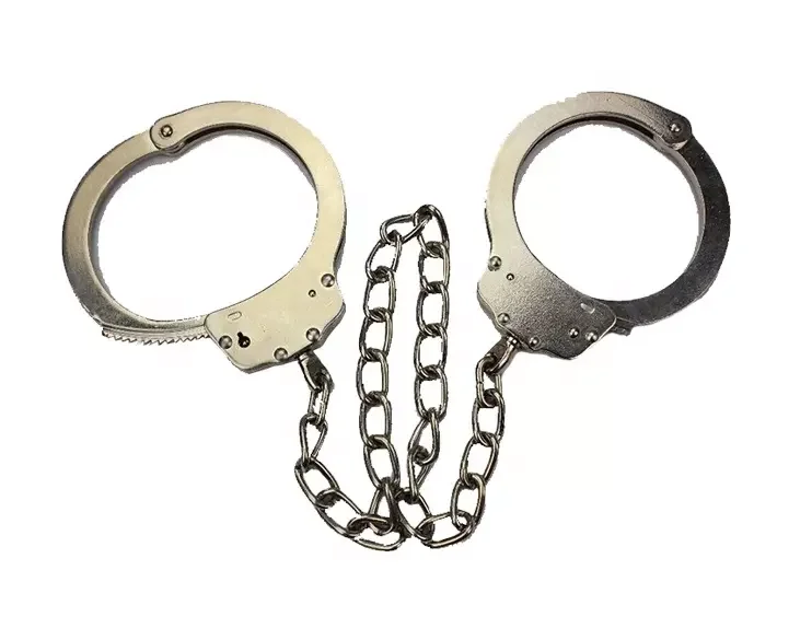 Цепные наручники из углеродистой стали, навесные наручники, пластиковые наручники, оптовая продажа для предложения, двойной замок