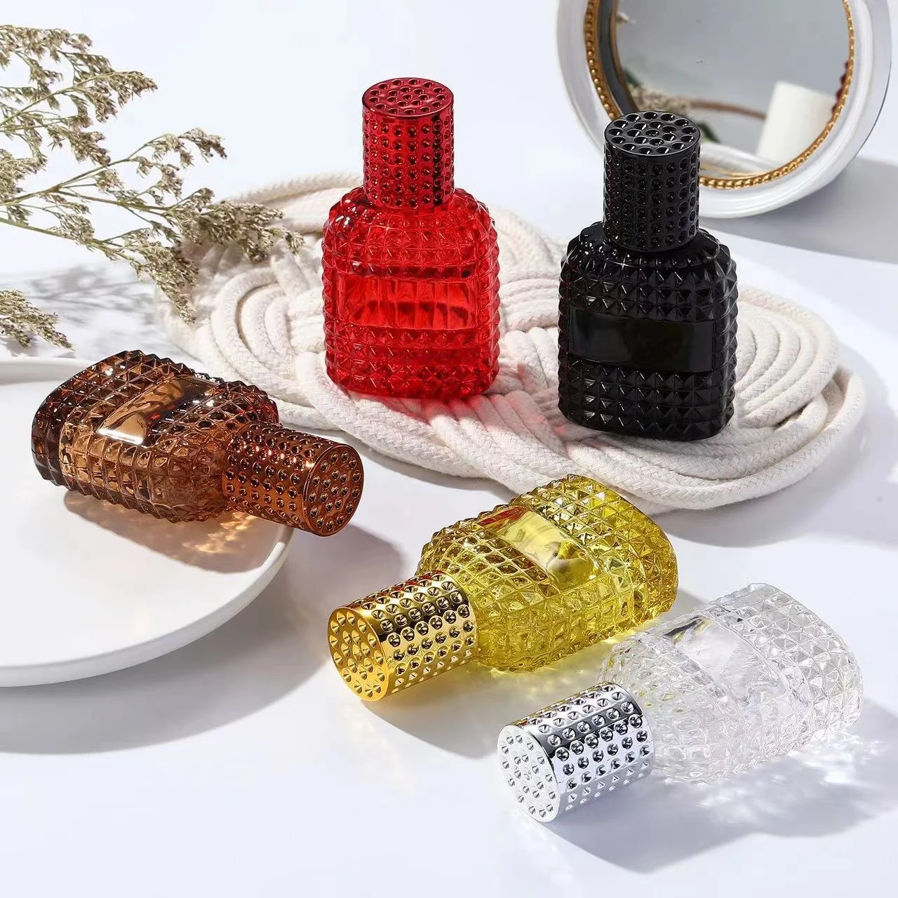 30ml Portable Glass Perfume Spray Bottle Exquisite Durable