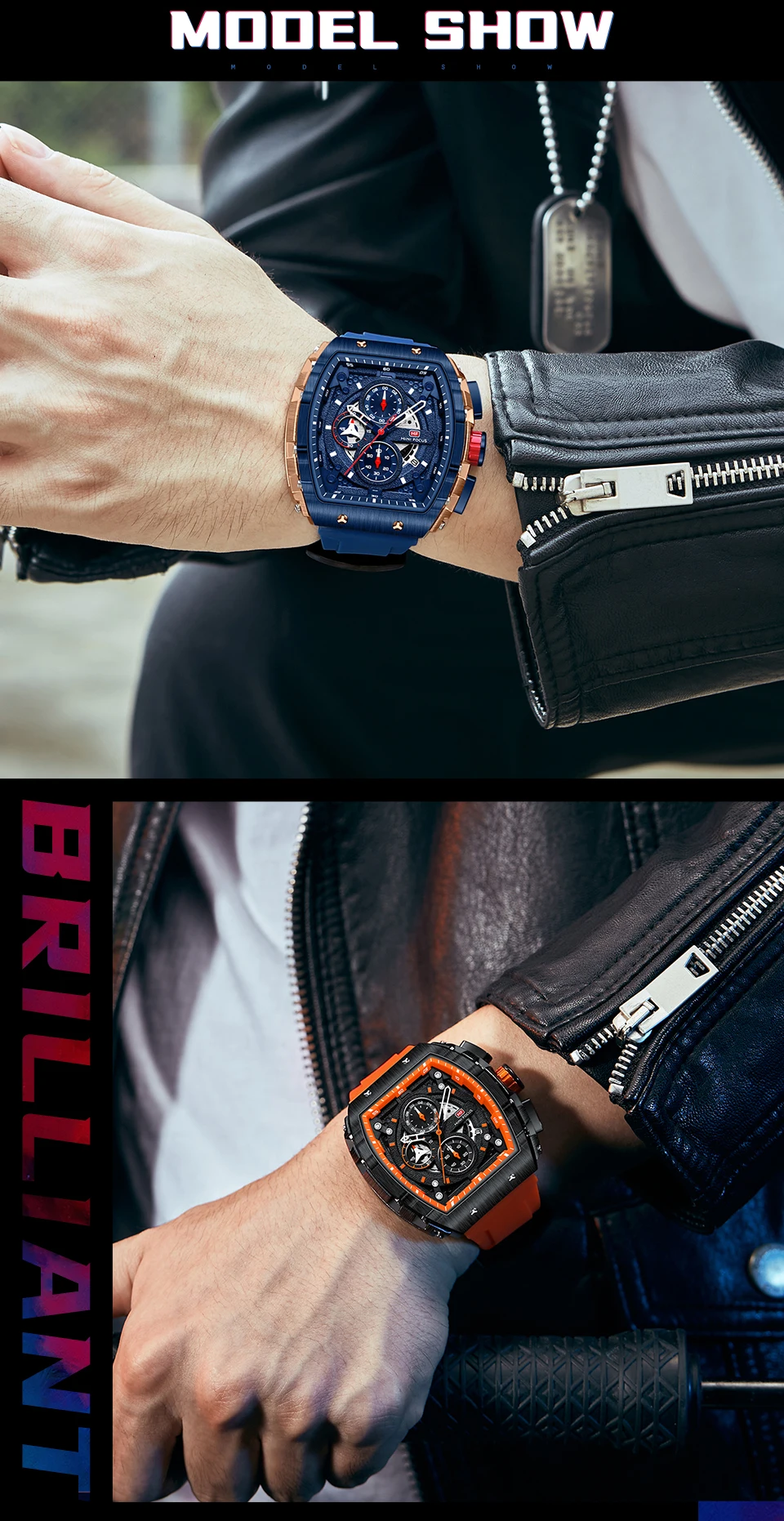 Mini Focus 0399 MF New Multifunction Square Quartz Watch for Man Waterproof Reloj Cuadrado Calendar Silicone Relogio Masculino