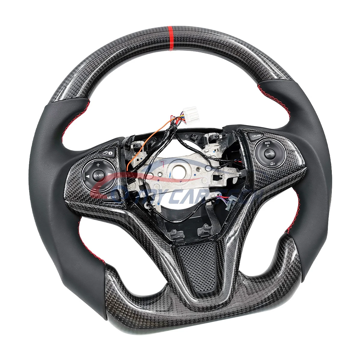 Custom Carbon Fiber Steering Wheel For Honda Civic 8 Gen Spring Pilot