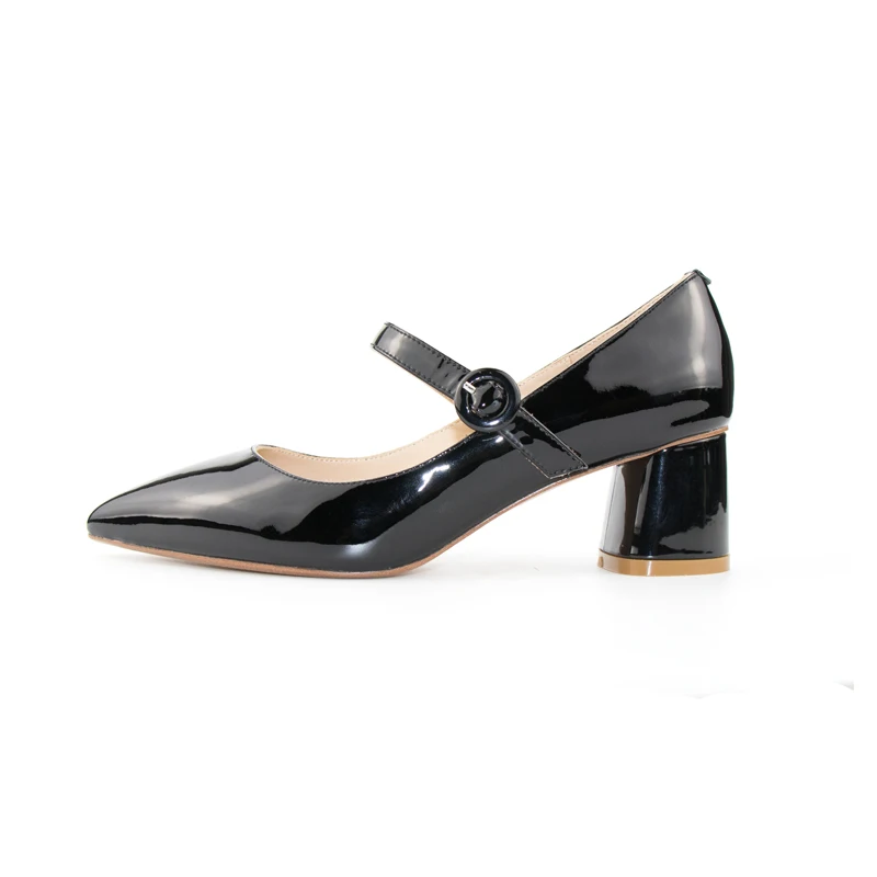 Amazon.com: TinaCus Zapatos de tacón grueso hechos a mano de charol para  mujer : Ropa, Zapatos y Joyería