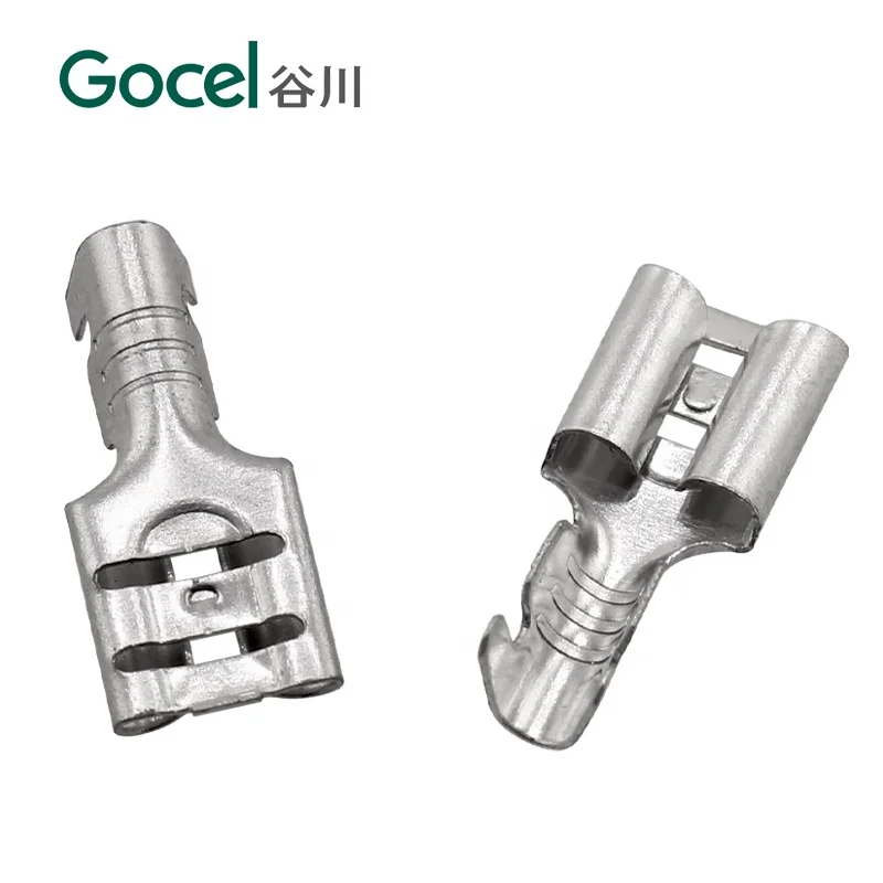 Hot Sell 6.3 Terminal Brass Tin Plated DJ622-D6.3A Crimp Female