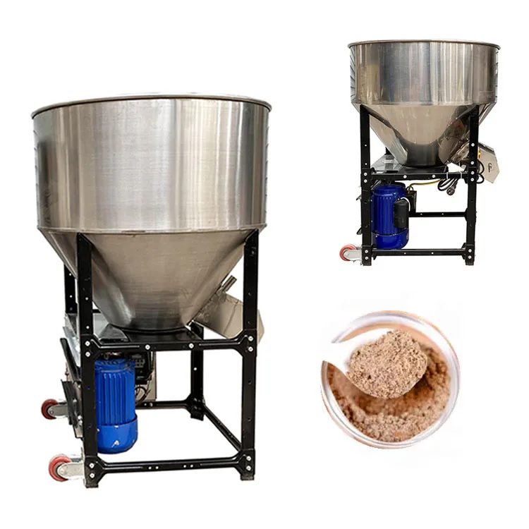 Grain Seed Mixer Animal Poultry Feed Mixing Machine Food Coffee Powder MixerSmall Seed Coating Machine