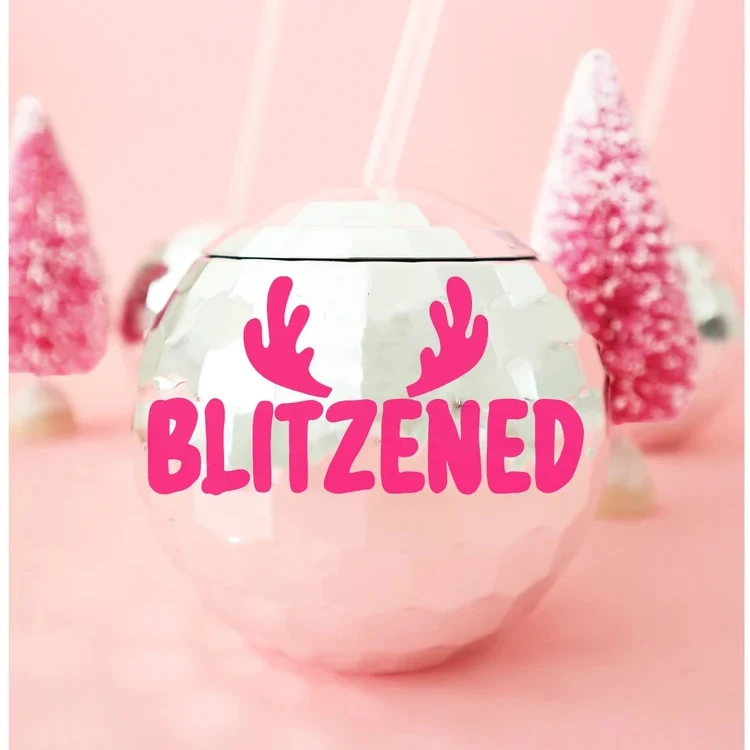 Wholesale Disco Ball Cup Electroplated Color Ball Shape Sippy Cup