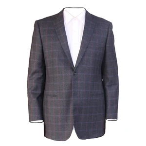 Fine Fabric Lined Ponytail Lining Warm Dark Blue Men's Business Suit