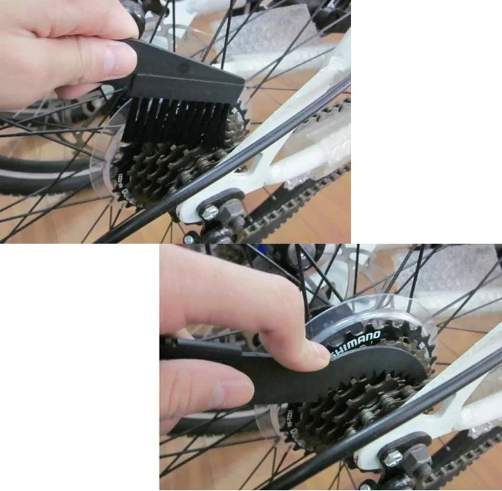 Dawumin Lot De 6 Brosse Nettoyage Chaîne Moto & Vélo – Double Tête – Nettoyage Pignon, Chaîne, Cassette, Freins