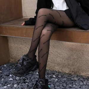 Open Toe Pantyhose Silk Black Sexy Japanese Stocking Padded and Thickened Pantyhose Polka Dot Tights Leggings for Women
