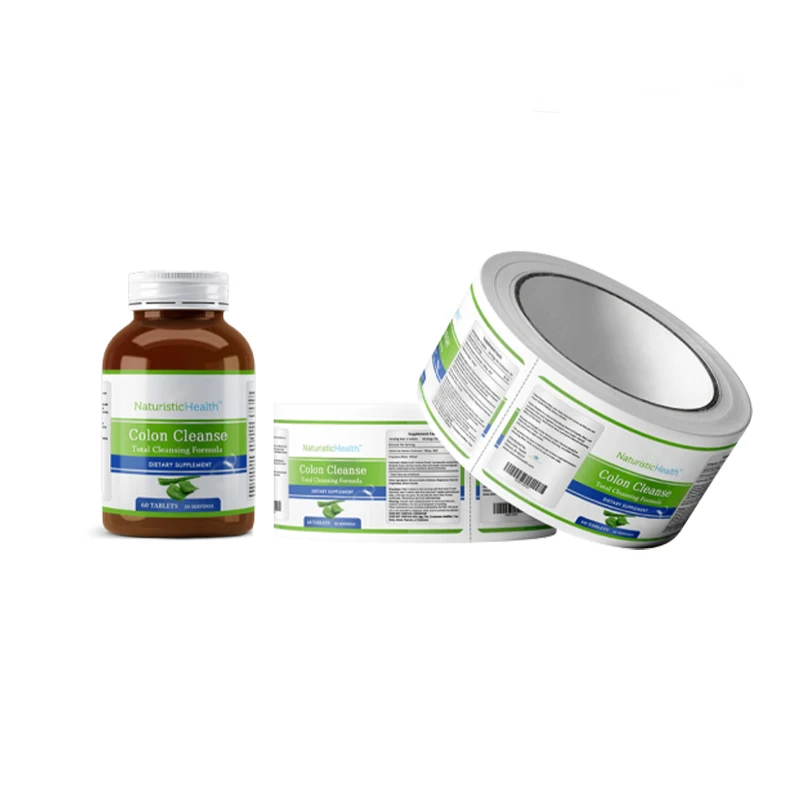 Customized Pill Capsule Sticker Plastic Tablet Bottle Oral Label Pill Bottle Labels
