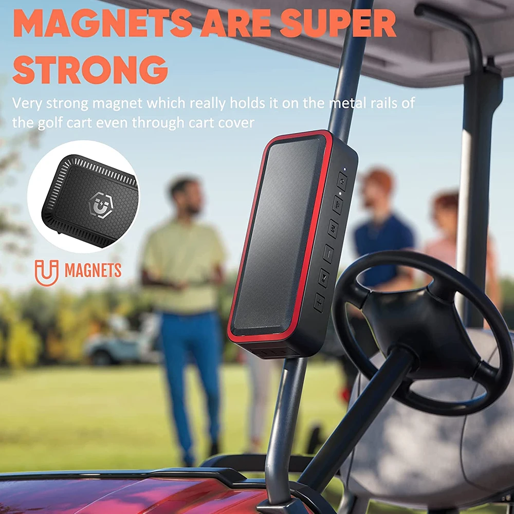 Outdoor Multilink Stereo Golf Speaker Waterproof Hifi Sound Strong