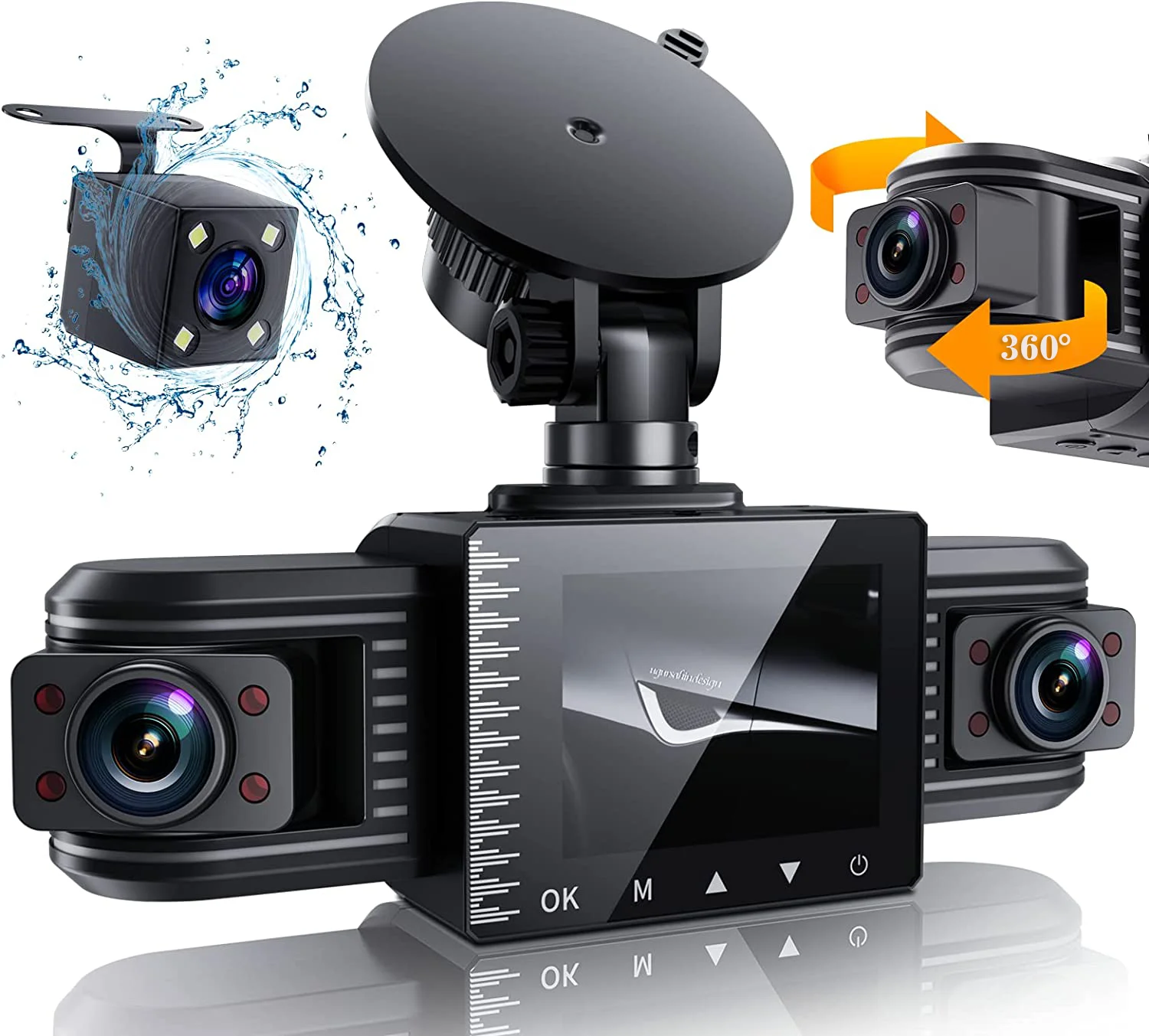 dvr 360 car video dashcam 360