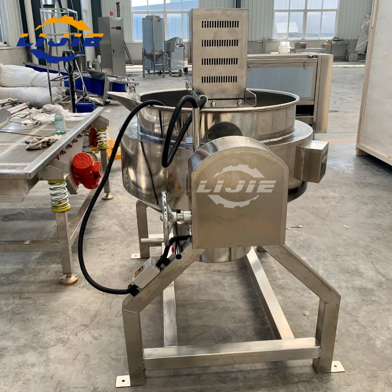 High Quality Gas Heating Commercial Cooking Pot Jam Making Machine Mixer