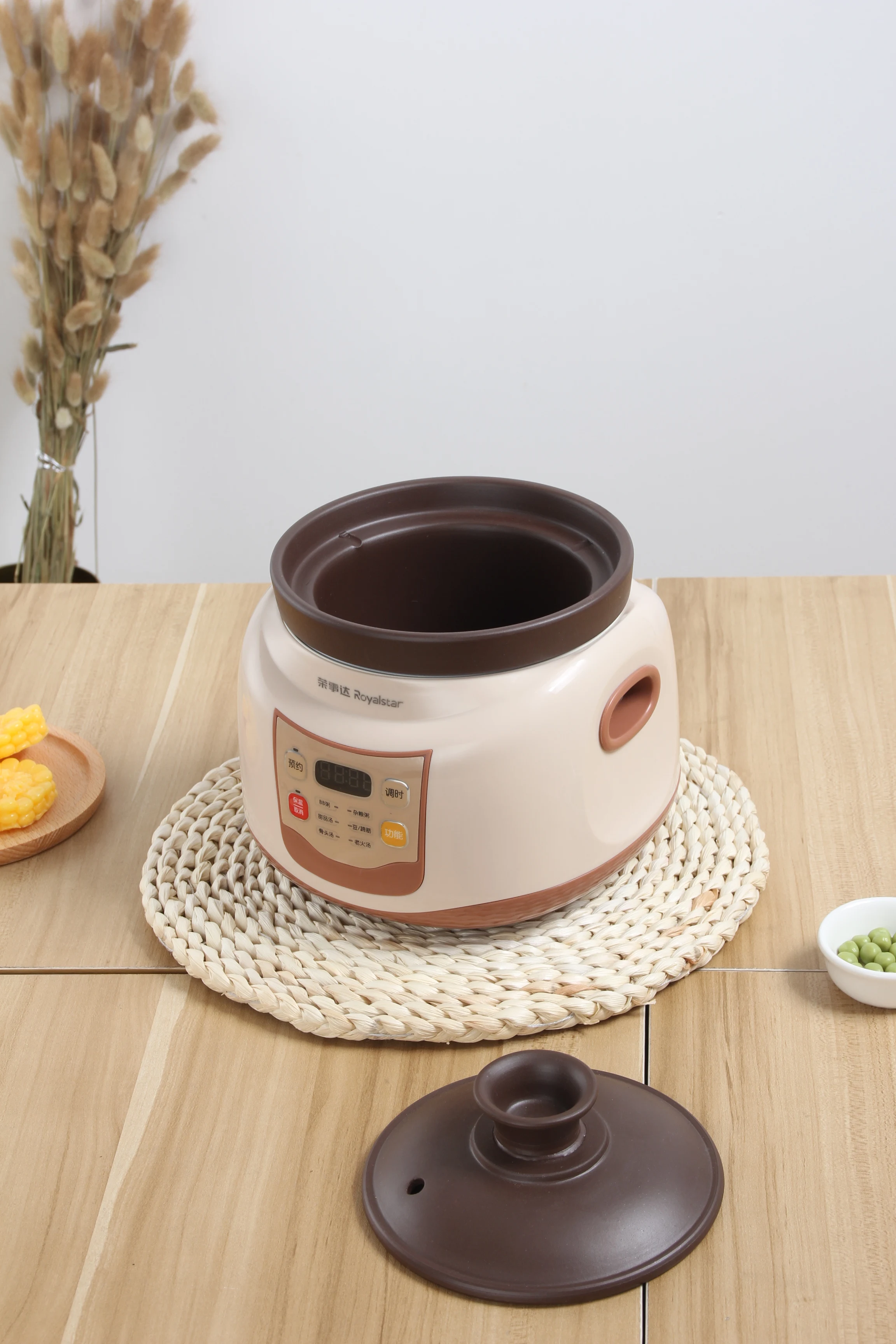 round shape electric ceramic crock pot