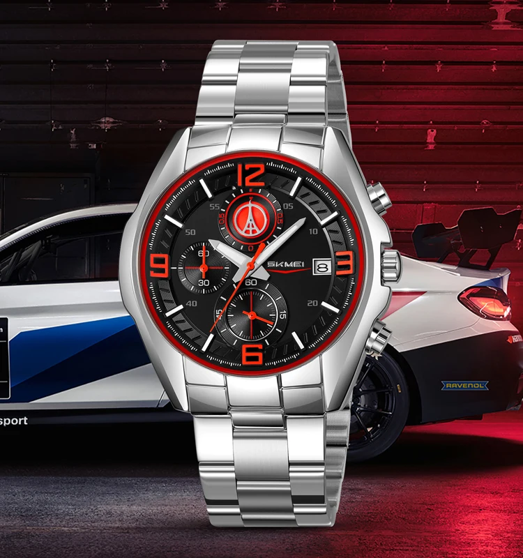 Skmei 9346 Men's Multifunctional Quartz Watch description image