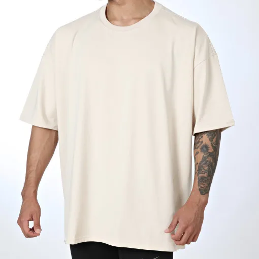 JL-80613 OEM Oversized Gym T Shirt Workout Athletic Gym Sport Customer Printed T Shirt Plain Pink Plus Size T Shirts Men