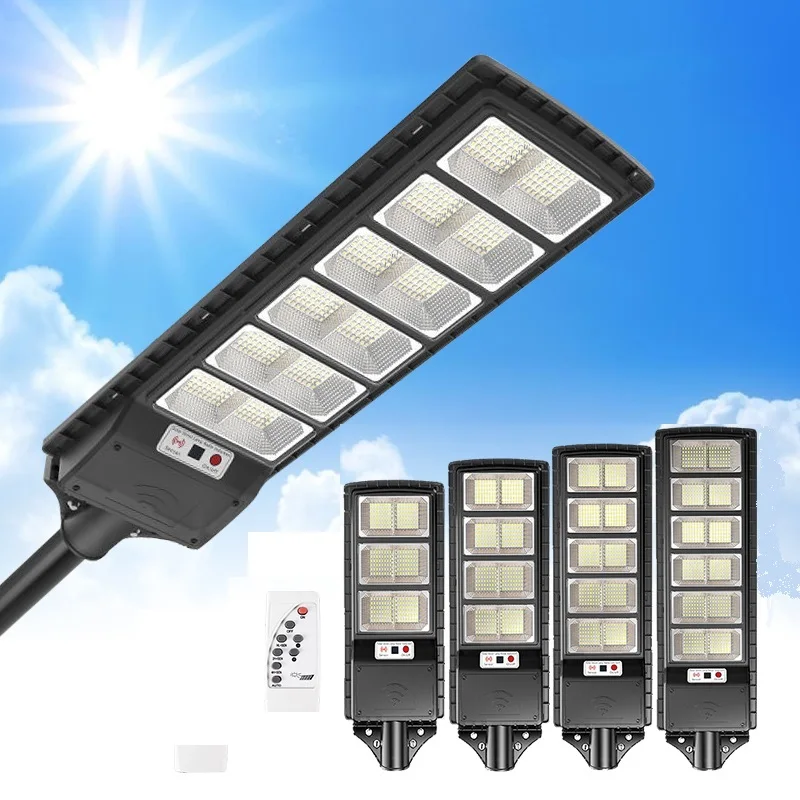 Gisun Solar Street Light With Remote Control Outdoor IP65 Waterproof 150W 200W 250W 300W Solar Street Light