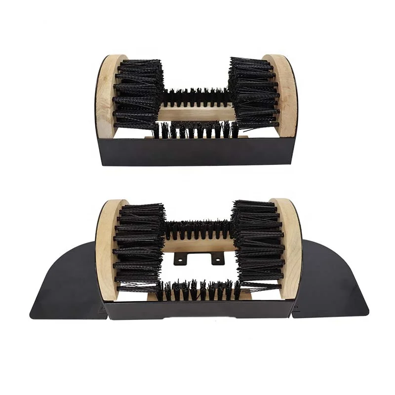 Snow Mud Dirt All Weather Indoor Outdoor Heavy Duty Industrial Automatic Boot Scrubber Boot Scraper Door Mat Shoe Cleaner Brush