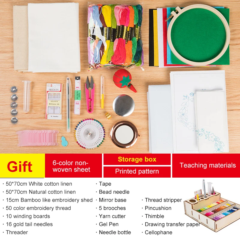Embroidery Diy Tool Set Getting Started With Traditional Embroidery