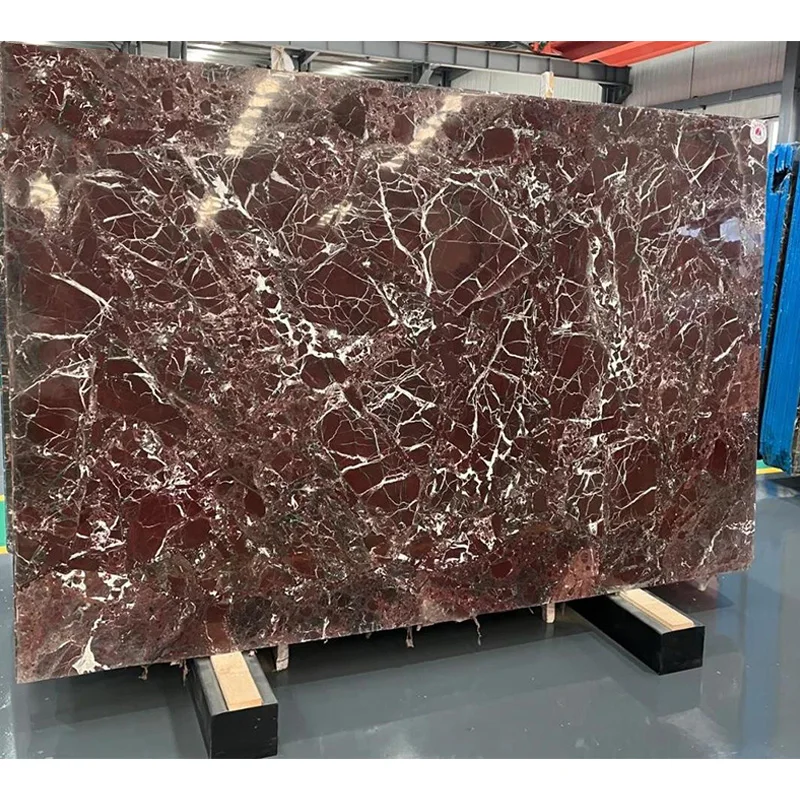 ក្បូរមាន់ពណ៌ក្រហមធម្មជាតិ Rosso Levanto សម្រាប់ជញ្ជាំង និងឥដ្ឋកំបោរ នៅផ្ទះសំណាក់ វីឡា ជណ្ដើរ បន្ទប់ទឹក និងគ្រឿងសង្ហារឹមបន្ទប់ទឹក ក្បូរមាន់ប៉ូលីស