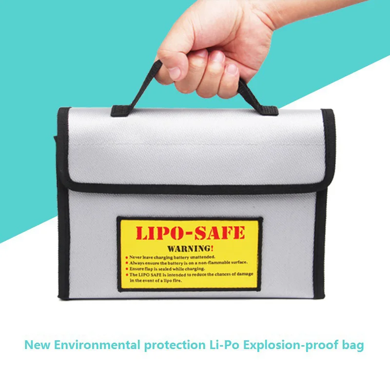 Lipo Guard Explosionproof Safety Bag High Temperature Resistant Upgraded Fireproof Document Bag
