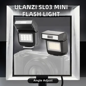 Ulanzi SL03 Mini Camera Flash Firefly Series/Speedlite 90 Angle Adjustment 6500K Color Temperature 4-Level Dimming Hot Shoe detail image