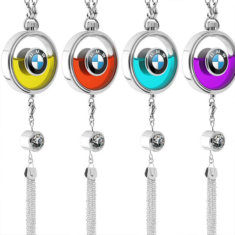 Car Pendant Liquid Perfume Car logo with Drill Car air Freshener Perfume