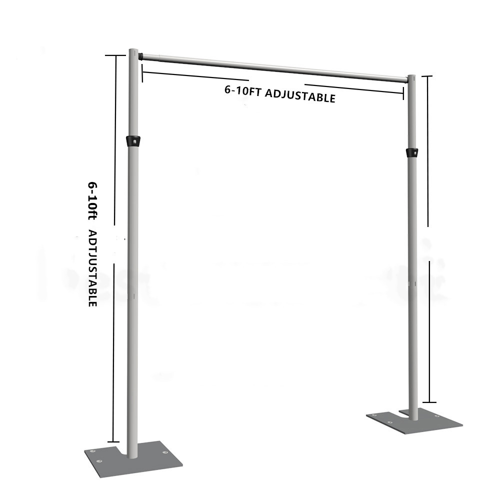 Wholesale Adjustable Wedding Pipe And Drape Pillar Backdrop Stand