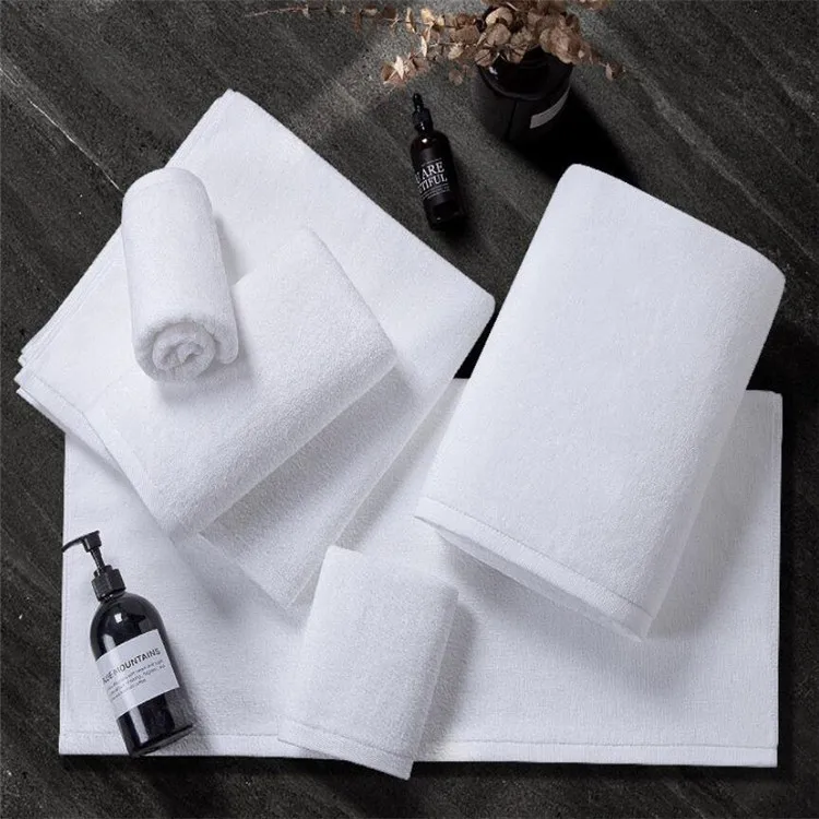 100% Cotton 5 Star Hotel Bathroom Towel Set Super Thick Hotel Bath ...