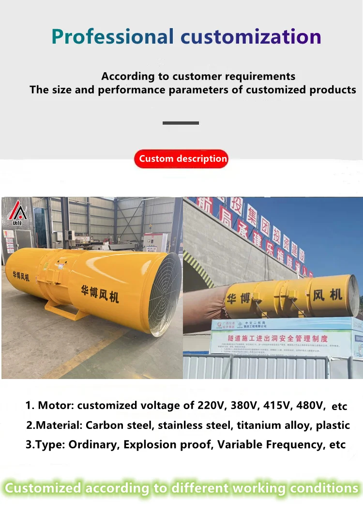 Industrial Mine Ventilation Fan, Explosion-Proof, Axial - detail 2