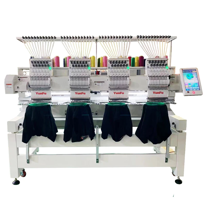 China Factory Wholesale Price 12-needle Sewing Machine Computerized Embroider 4 Heads Embroidery