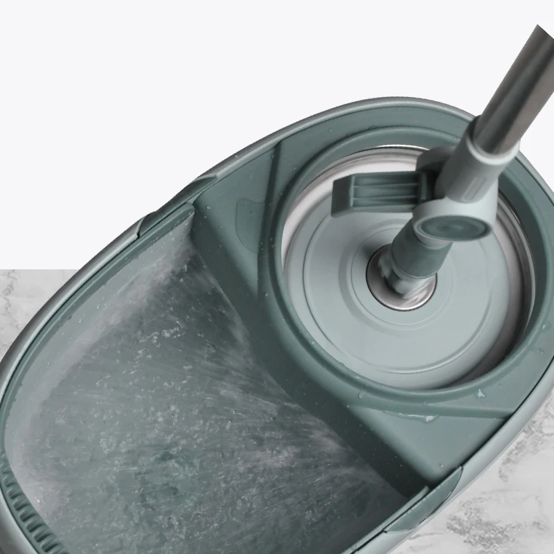 Customizable 360 Degree Removable Easy Replace Aluminum rotating Mop Set Steel Wholesale Magic Handle Circular Head Bedroom