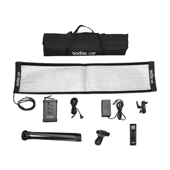 Godox FL150R 150W Flexible LED Video Light Rollable Cloth Lamp with Controller + Remote Control + X-shape Support +Mobile APP