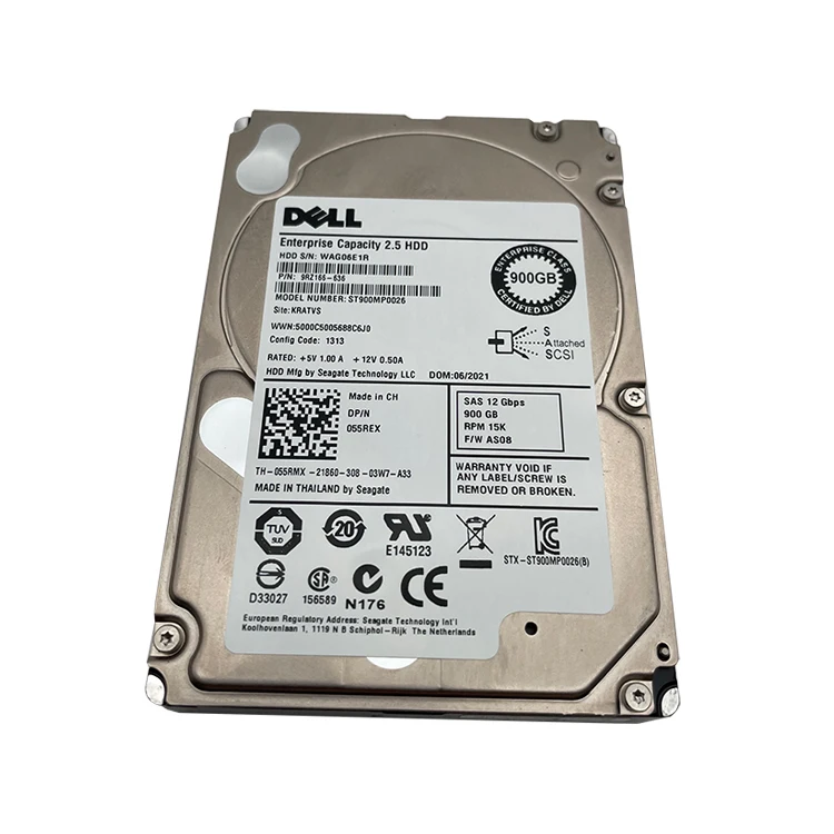 デル内蔵ハードディスクドライブ 2.5インチ 900GB 15k SAS 900G HDD