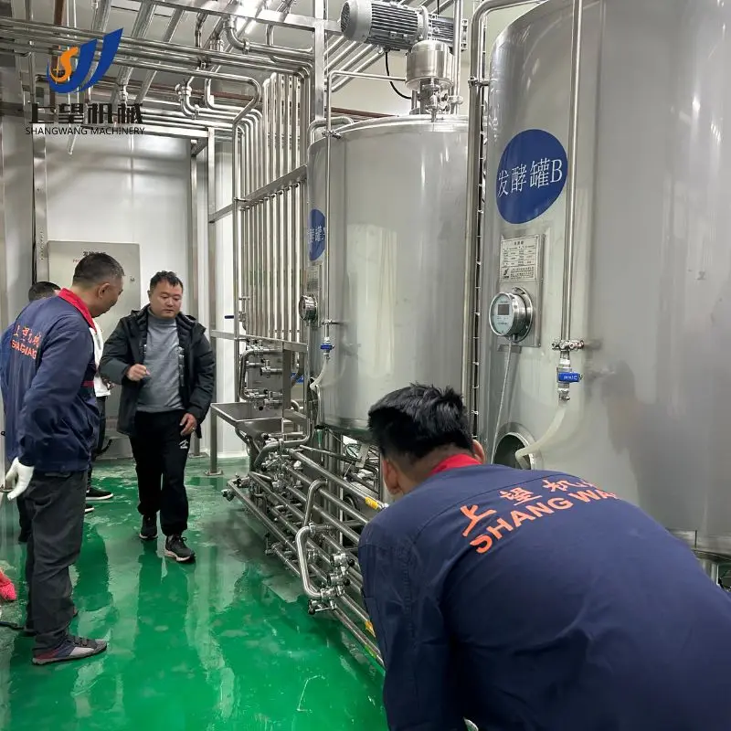 Yogurt Plant Fully Automatic Yogurt Fermentation Pasteurization Maker Machine Complete Small Dairy Greek Yogurt Production Line