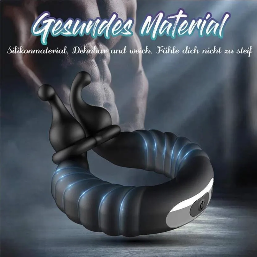 Amazon hot sale 10 frequency silicone cock ring vibrator sex toys for men delay ejaculation
